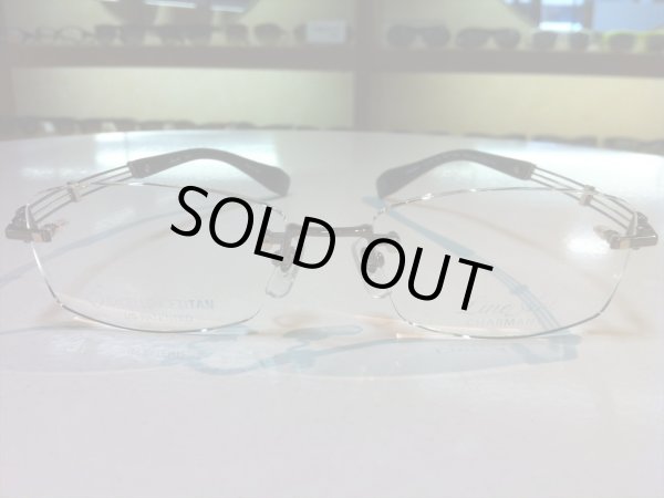 画像2: LINE ART（ラインアート） メガネフレーム 新品　紳士用　54サイズ (2)