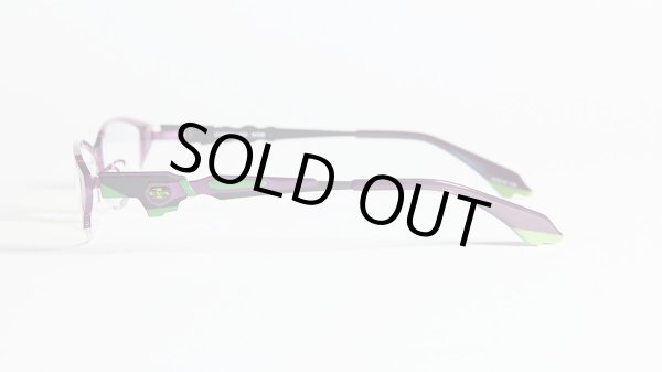 画像2: EVANGELION（エヴァンゲリオン） 初号機モデル メガネフレーム 54サイズ 新品 (2)