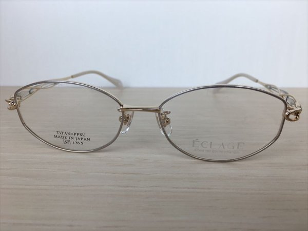 画像5: ECLAGE（エクラージュ） メガネフレーム 婦人用 52サイズ 新品 (5)