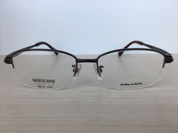 画像2: mila schön（ミラ・ショーン） メガネフレーム 中古 美品 (2)