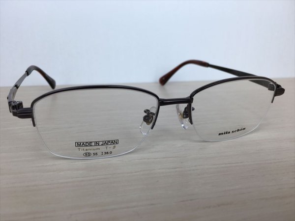 画像3: mila schön（ミラ・ショーン） メガネフレーム 中古 美品 (3)