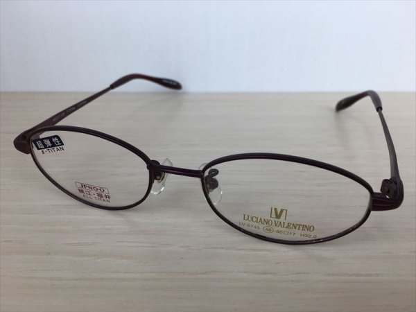 画像1: LUCIANO VALENTINO（ルチアノバレンチノ） メガネフレーム 新品 (1)