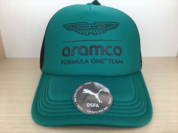 画像2: PUMA（プーマ） ASTON MARTIN ARAMCO F1 TRUCKER Cap（アストンマーティンアラムコF1チームトラッカーキャップ） キャップ 帽子 メンズ ウィメンズ ユニセックスモデル 新品 (145) (2)