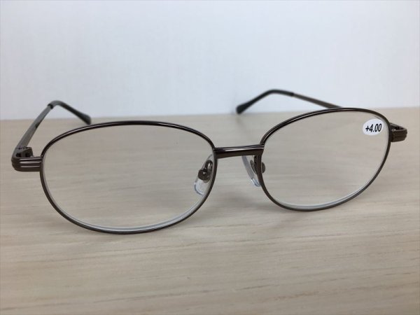 画像3: 既成老眼鏡（+4.00D） メガネフレーム 新品 (3)