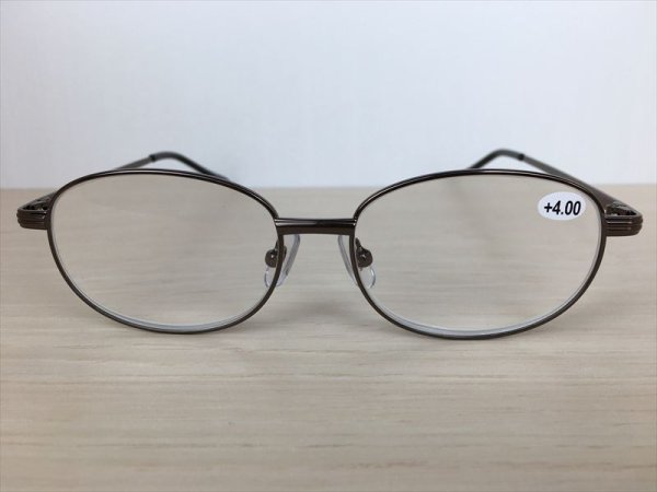 画像2: 既成老眼鏡（+4.00D） メガネフレーム 新品 (2)