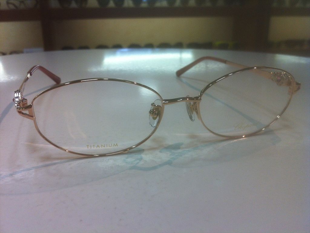 最高級品《定価78,000円！》Chopard／ショパール メタルピンク メガネ